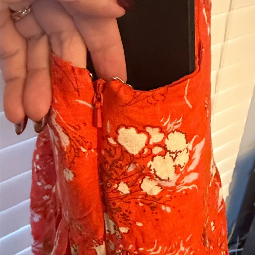 Free People One Shoulder Floral Boho Dress - Picture 4 of 6
